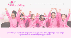 Desktop Screenshot of divaparty.ca